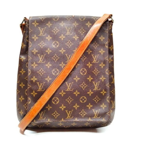 100% Authentic Louis Vuitton Musette Brown Monogram Crossbody Bag - Picture 1 of 9